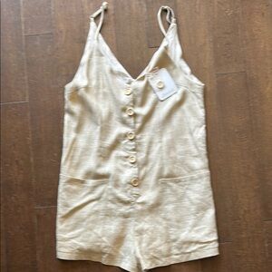 NEW Delilah Tan Short Romper size S